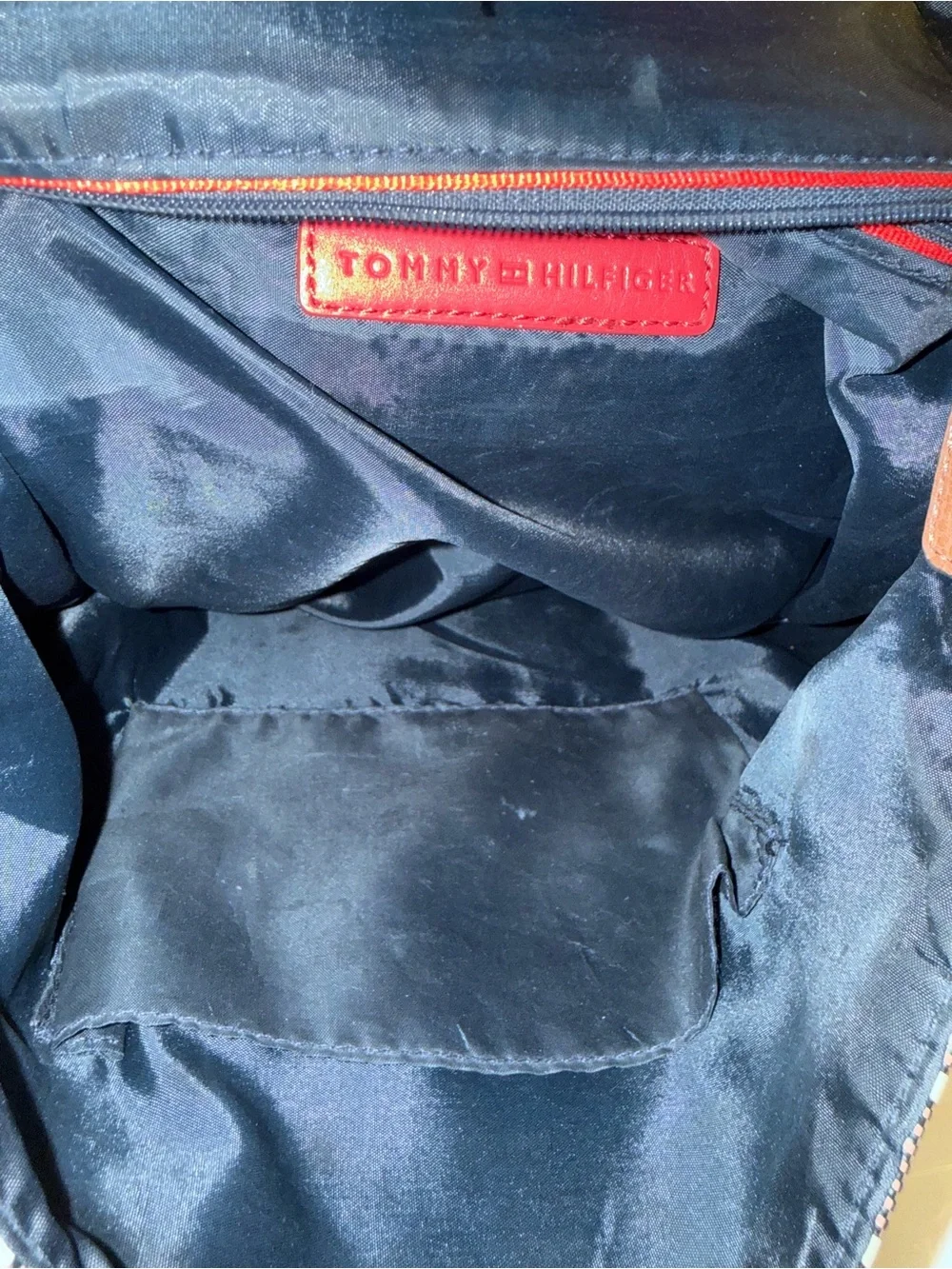 Tommy Hilfiger Brown/Black Backpack Bag with Logo Trim - Picture 5 of 5